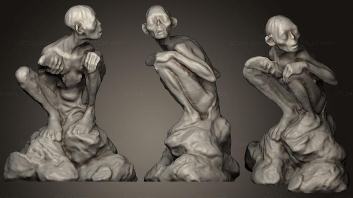 Figurines heroes, monsters and demons (Smagol Statue, STKM_0514) 3D models for cnc